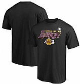 Men's Los Angeles Lakers LeBron James Black 2020 NBA Finals Champions MVP In the Paint T-Shirt,baseball caps,new era cap wholesale,wholesale hats